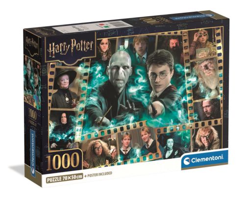 Clementoni Puzzle 1000 db poszterrel – Harry Potter (fekvő)
