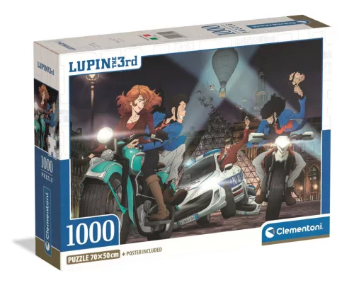 Clementoni Puzzle, Lupin, poszterrel, 1000 db, 28x20 cm