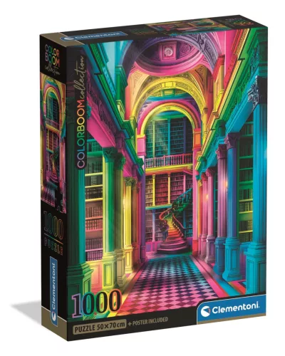 Clementoni Puzzle, Colorboom, Athenaeum, poszterrel, 1000 db
