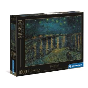  Clementoni Van Gogh: Csillagos éj a Rhône folyónál Puzzle - 1000 db-os