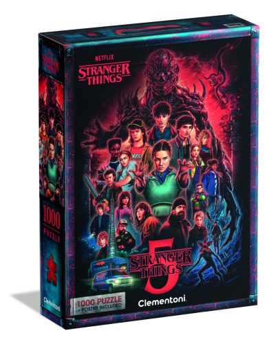 Clementoni Puzzle 1000 db poszterrel – Stranger Things (5. évad)