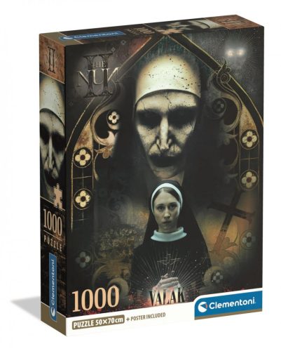 Clementoni Puzzle 1000 db poszterrel – The Nun Az apáca