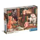 Clementoni Puzzle, kíváncsi kiscicák, poszterrel, 1000 db, 28x20 cm