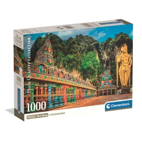 Clementoni Puzzle, Batu Caves, poszterrel, 1000 db