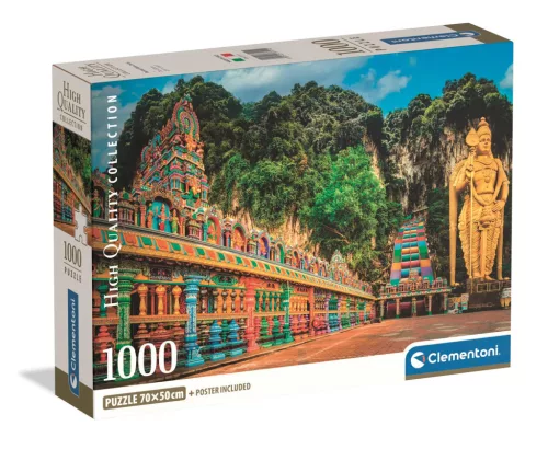 Clementoni Puzzle, Batu Caves, poszterrel, 1000 db