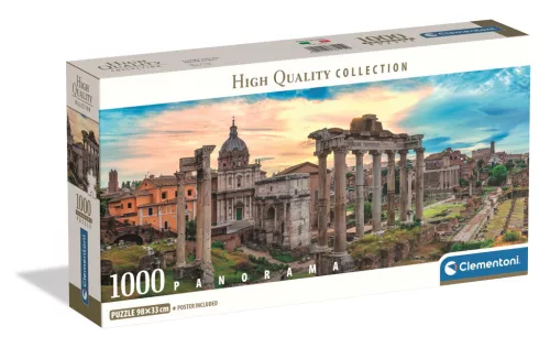 Clementoni Puzzle, ókori Róma romjai, poszterrel, 1000 db, panoráma