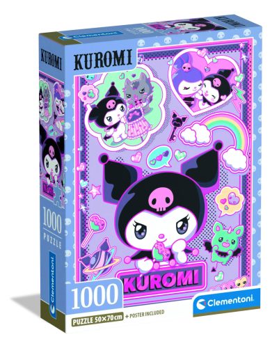Clementoni Puzzle 1000 db poszterrel – Kuromi