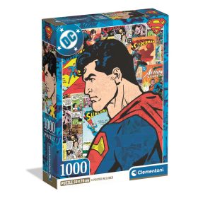 Puzzle, DC, Superman, 1000 db, poszterrel, 20x28 cm dob.