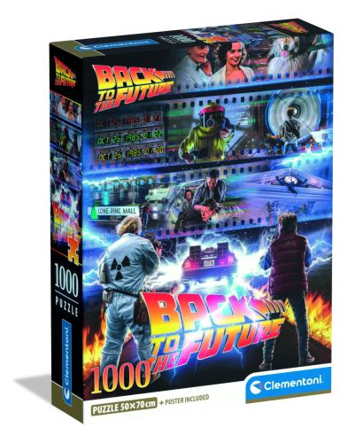 Clementoni Puzzle 1000 db poszterrel – Vissza a jövőbe filmklasszikus