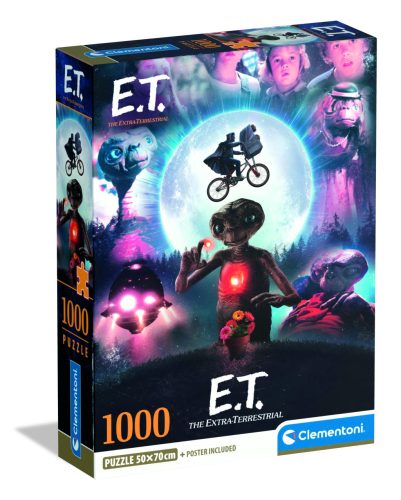 Clementoni Puzzle 1000 db poszterrel – E.T. A földönkívüli filmklasszikus