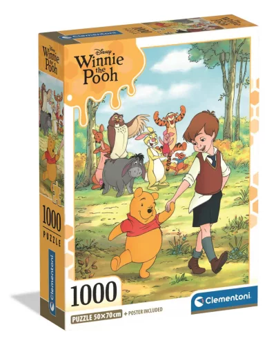 Clementoni Puzzle, Micimackó, poszterrel, 1000 db