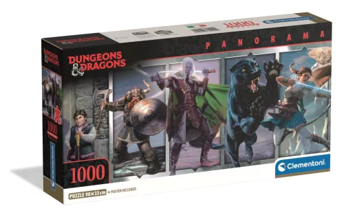 Clementoni Puzzle, Dungeons&Dragons, poszterrel, 1000 db