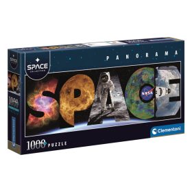   Clementoni, Világűr panoráma puzzle, poszterrel 1000 db-os
