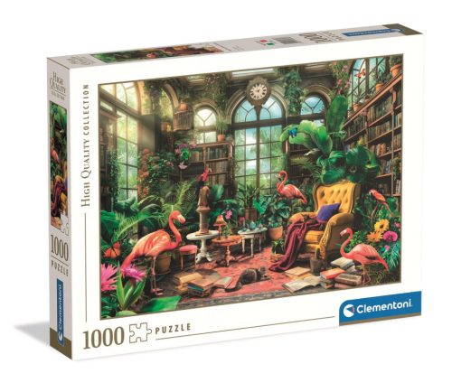 Clementoni Üvegház könyvtár Puzzle - 1000 db-os