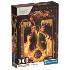 Clementoni Trónok Harca - Sárkányok háza, poszterrel 1000 db-os   Clementoni Trónok Harca - Sárkányok háza, poszterrel 1000 db-os