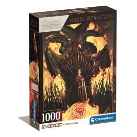 Clementoni Puzzle 1000 db poszterrel – Sárkányok háza