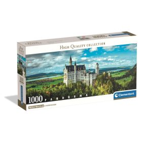   Clementoni Panoráma Puzzle 1000 db poszterrel – Neuschwanstein kastély