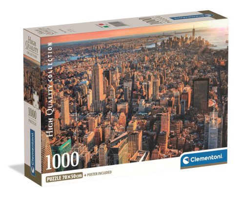 Clementoni Puzzle 1000 db poszterrel – New York városkép