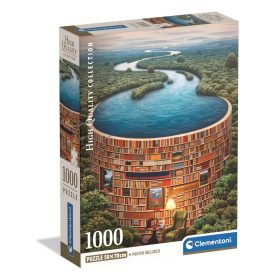 Clementoni Puzzle 1000 db poszterrel – Bibliodame