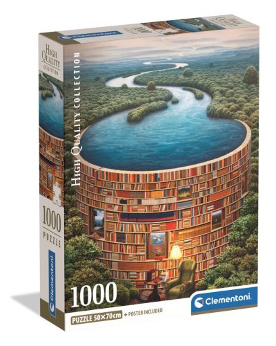 Clementoni Puzzle 1000 db poszterrel – Bibliodame
