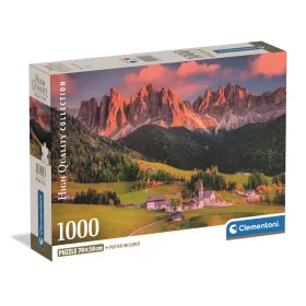 Puzzle, Dolomitok, poszterrel, 1000 db, 28x20 cm dob.