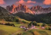 Puzzle, Dolomitok, poszterrel, 1000 db, 28x20 cm dob.