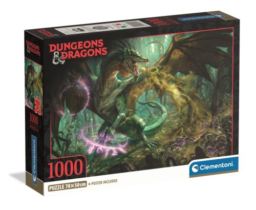 Clementoni Puzzle 1000 db poszterrel – Dungeons & Dragons (duplikált)