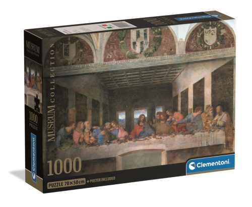 Clementoni Puzzle 1000 db poszterrel – Az utolsó vacsora
