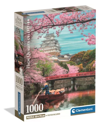 Clementoni Puzzle, Cseresznyefa virágzás, poszterrel, 1000 db