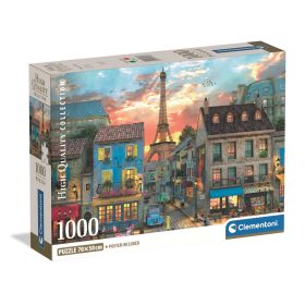 Clementoni Puzzle 1000 db poszterrel – Párizsi utcák