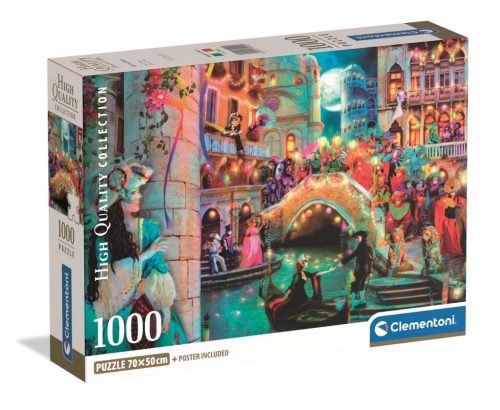 Clementoni Puzzle 1000 db poszterrel – Karnevál este