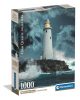 Clementoni Puzzle, világítótorony a viharban, poszterrel 1000 db-os