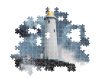 Clementoni Puzzle, világítótorony a viharban, poszterrel 1000 db-os
