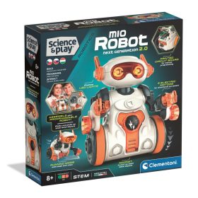  Clementoni - Sience & Play: Mio, a programozható, összeépíthető robot