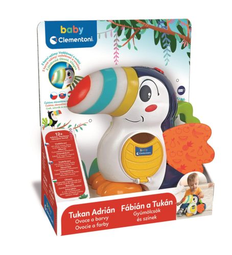Baby Clementoni Fábián a tukán - Interaktív magyarul beszélő madár