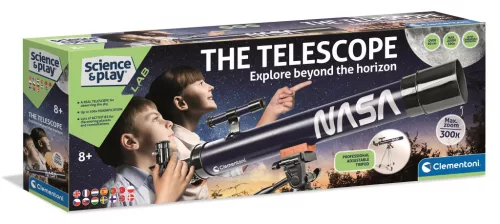 Clementoni - Sience & Play: Tudaományos NASA állítható Teleszkóp készlet
