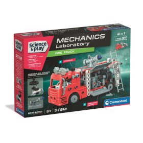   Clementoni - Sience & Play: Szerelős tűzoltó autó készlet 2 az 1ben