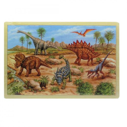 Dínós fa puzzle 100 darabos