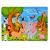 Állatos fa puzzle 60 darabos vadállatos