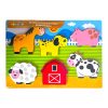 MEDITO, Fa 3D farm ki-berakó puzzle – 6 darabos