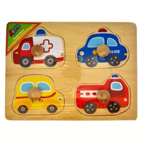 Medito autós fa puzzle 4 darabos