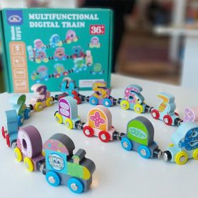 Kampós fa vonat készlet