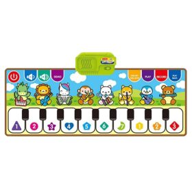 Állatos zenélő zongora szőnyeg