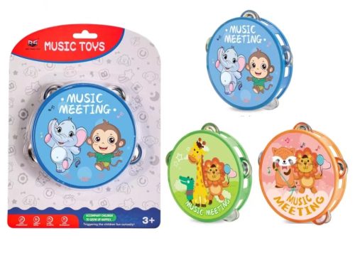 Csörgődob, állatmintás - 3 féle