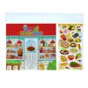 Food Sticker Book matricaalbum matricákkal ételek