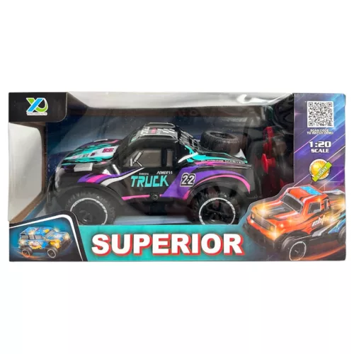 R/C távirányítós autó – elektromos, világítással, USB töltéssel