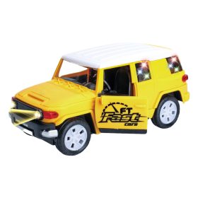 Jeep terepjáró játékautó hanggal és fénnyel – nyitható ajtóval, 2 szín