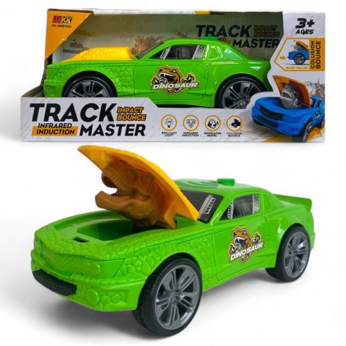 Távirányítós dinoszauruszos autó hang- és fényhatásokkal, 2 színben