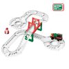 Christmas Track - Vonatos pályakészlet, Mikulás figurával 30 db-os