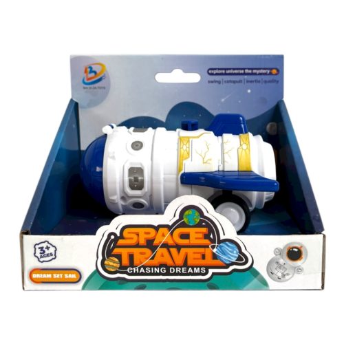 Űrhajós rakéta játékszett figurával, 3 színben